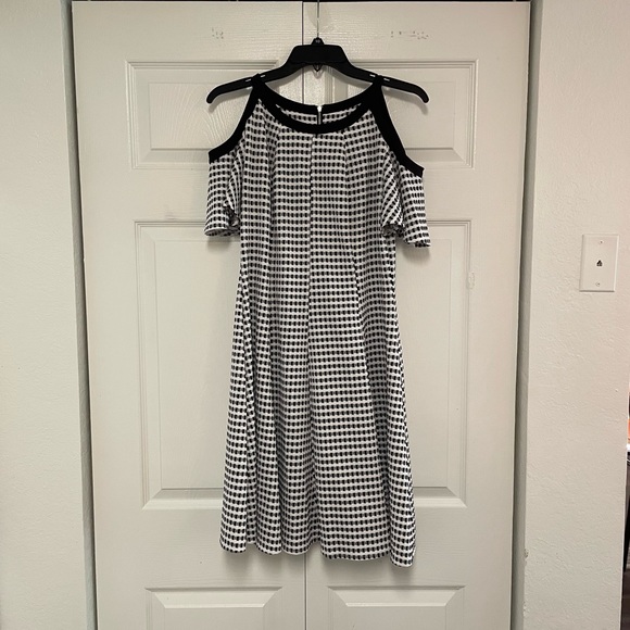 Like New Danny & Nicole Cold Shoulder Fit and Flare Dress- Size 12 - Picture 1 of 8